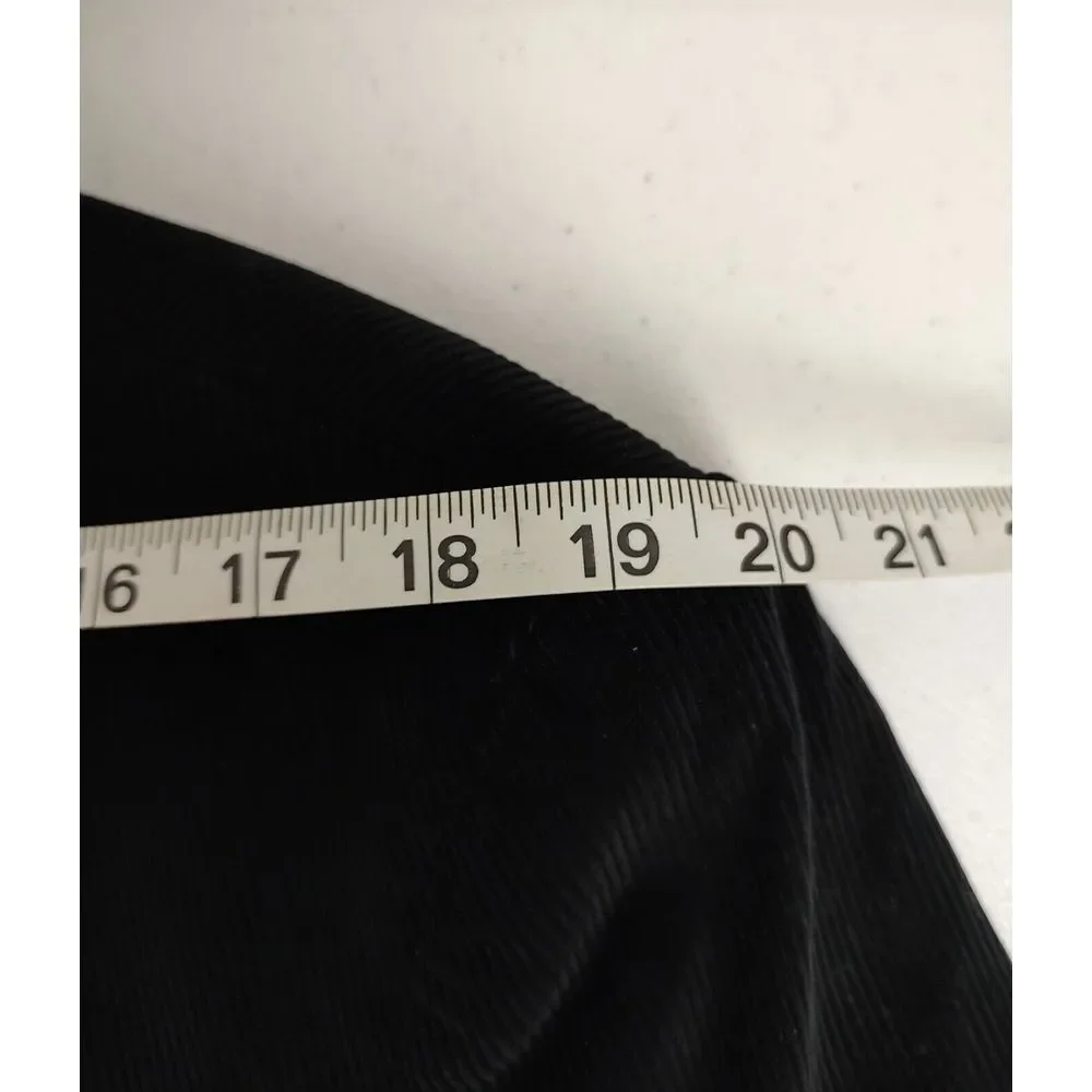 Saddlebred 2 Button BLACK Corduroy Sport Coat Jacket Blazer‎ Mens 44L